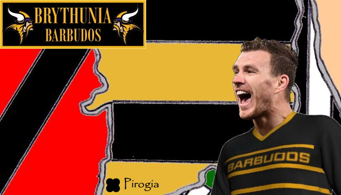 Dzeko sullo sfondo della Brythunia