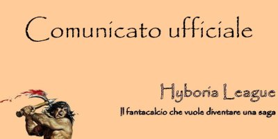 COMUNICATO UFFICIALE