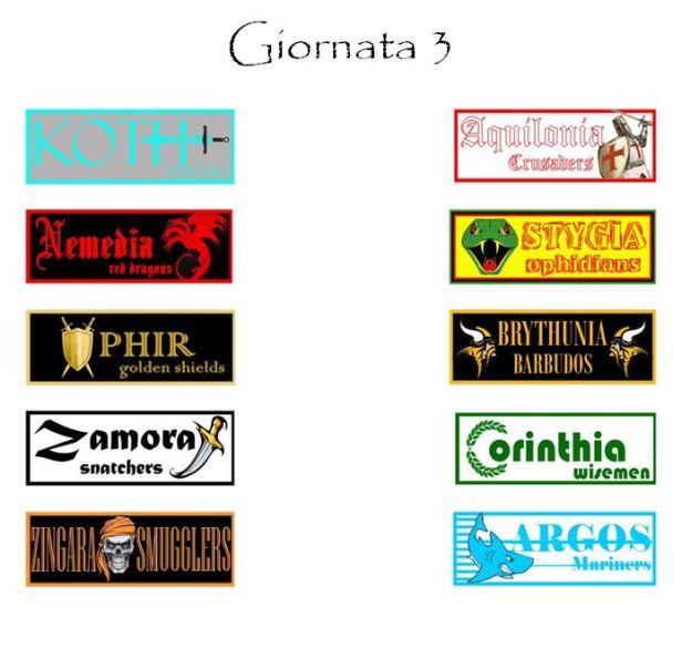 Il programma della terza giornata