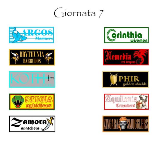 Le partite della prossima giornata