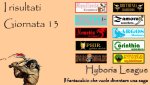 I risultati della tredicesima giornata