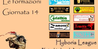 Le formazioni della quattordicesima giornata