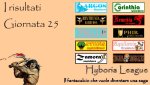 I risultati della venticinquesima giornata