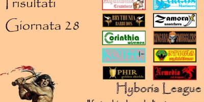 I risultati della ventottesima giornata