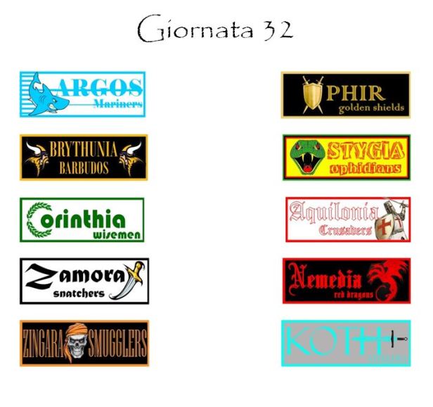 Gli incontri della prossima giornata