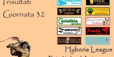 I risultati della trentaduesima giornata