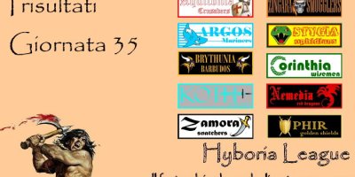 I risultati della trentacinquesima giornata