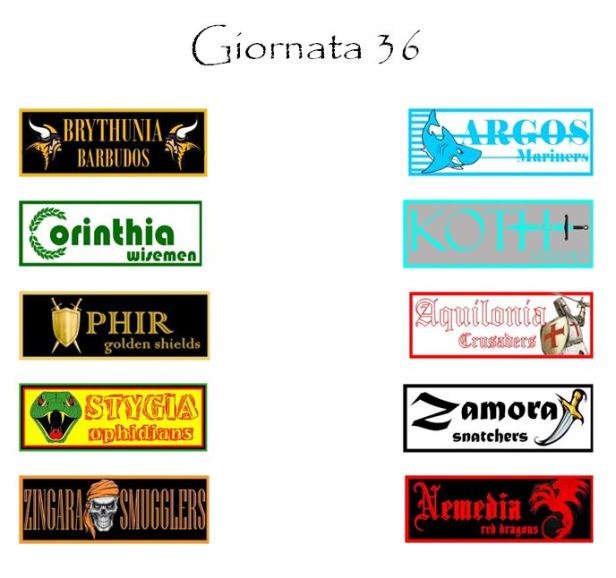 Le partite della prossima giornata