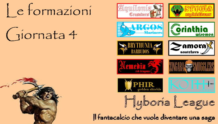 I risultati della quarta giornata