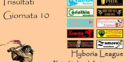 I risultati della decima giornata