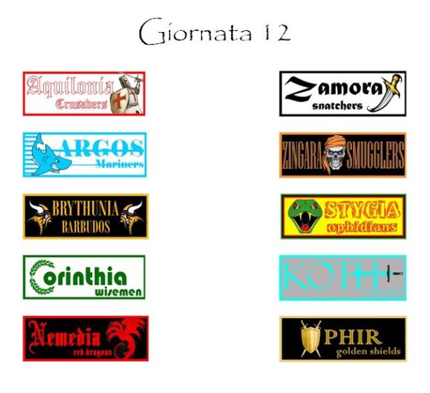 Le partite della prossima giornata