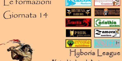 Le formazioni della quattordicesima giornata