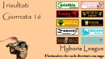I risultati della sedicesima giornata