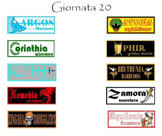 Le gare in programma per la prossima giornata