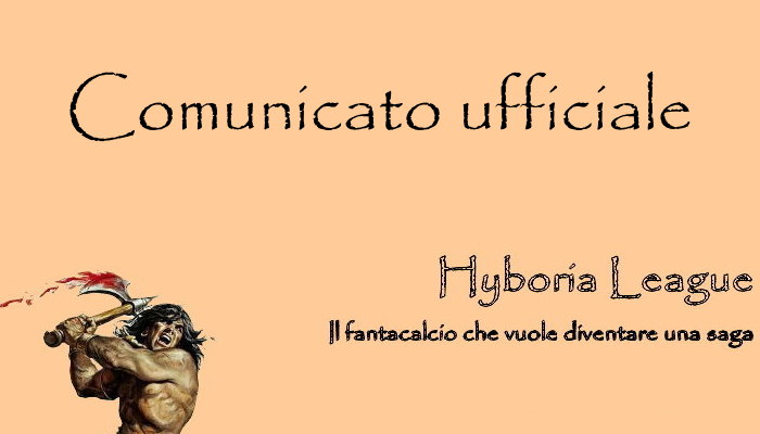 COMUNICATO UFFICIALE