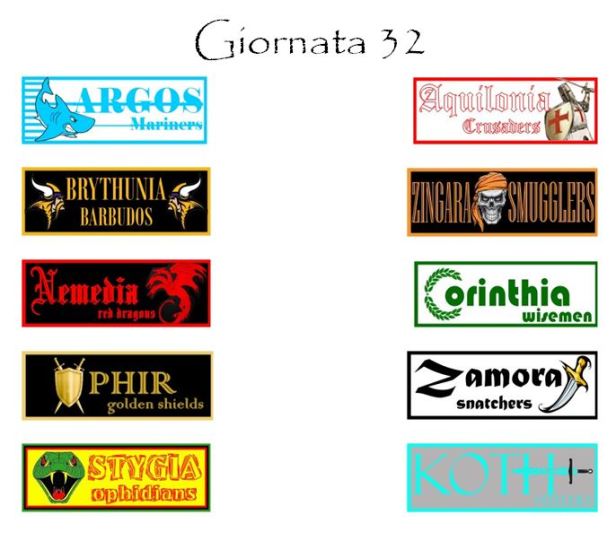 Le partite della prossima giornata
