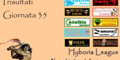 I risultati della trentacinquesima giornata