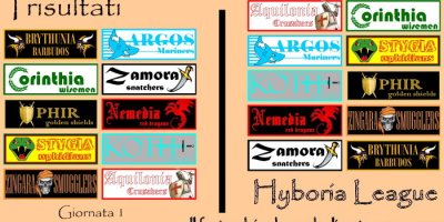 I risultati delle prime due giornate