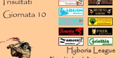 I risultati della decima giornata