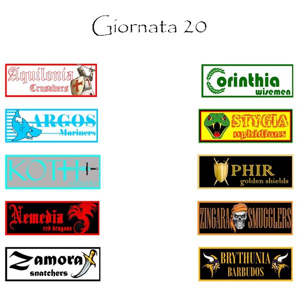 Le partite della prossima giornata