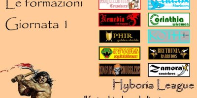 Le formazioni della prima giornata