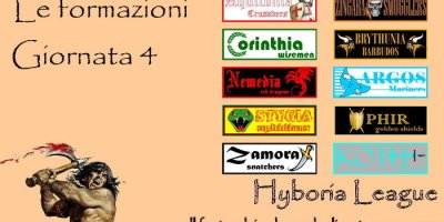 Le formazioni della quarta giornata