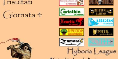 I risultati della quarta giornata