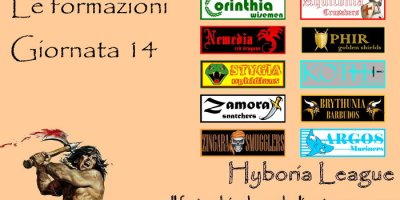 Le formazioni della quattordicesima giornata