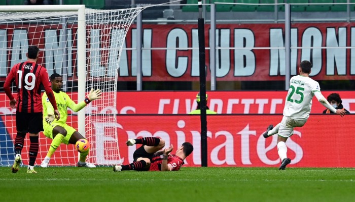 Berardi in rete contro il Milan