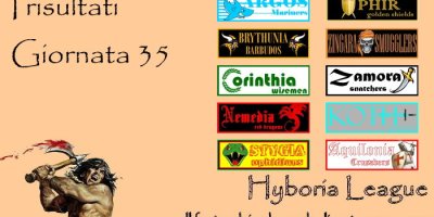 I risultati della trentacinquesima giornata