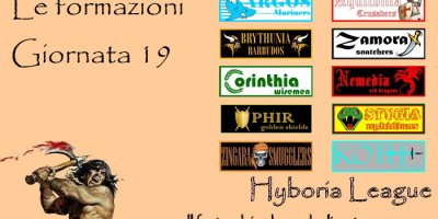 Le formazioni del nostro fantacalcio