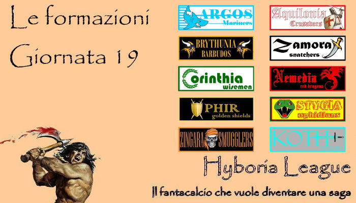 Le formazioni del nostro fantacalcio