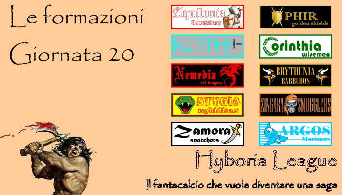 Le formazioni del nostro fantacalcio