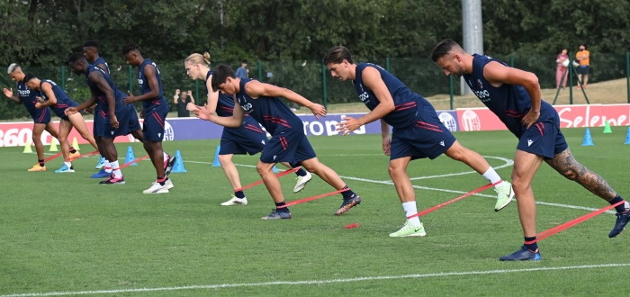 Immagini dal ritiro del Bologna