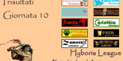 I risultati della decima giornata del nostro fantacalcio