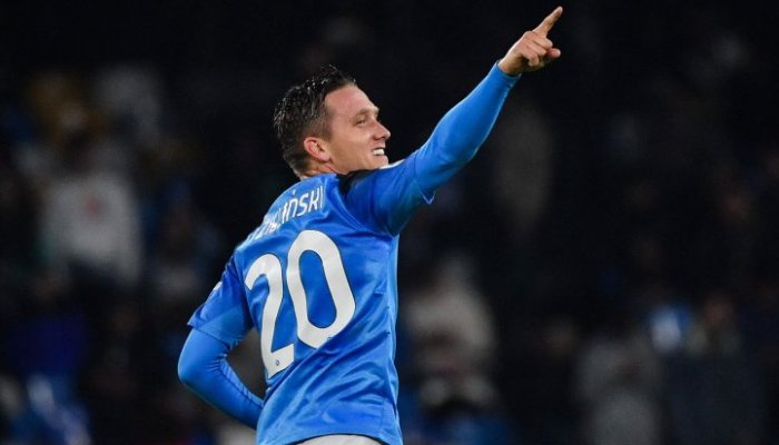 Zielinski in goal contro l'Empoli