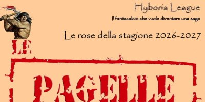 Le rose del nostro fantacalcio sono state aggiornate. La decima stagione dell'Hyboria league può cominciare.