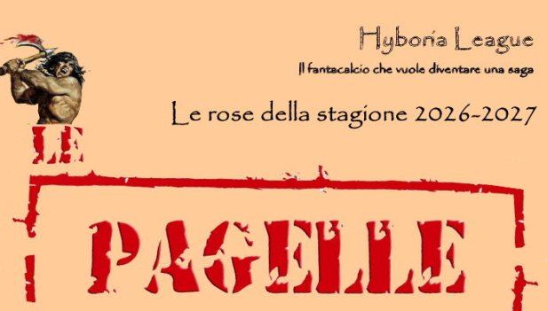 Le rose del nostro fantacalcio sono state aggiornate. La decima stagione dell'Hyboria league può cominciare.