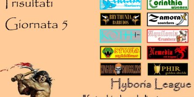 I risultati della quinta giornata del nostro fantacalcio