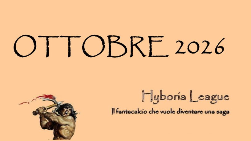 Tutti i post riguardanti il nostro fantacalcio pubblicati nel mese di ottobre del 2026
